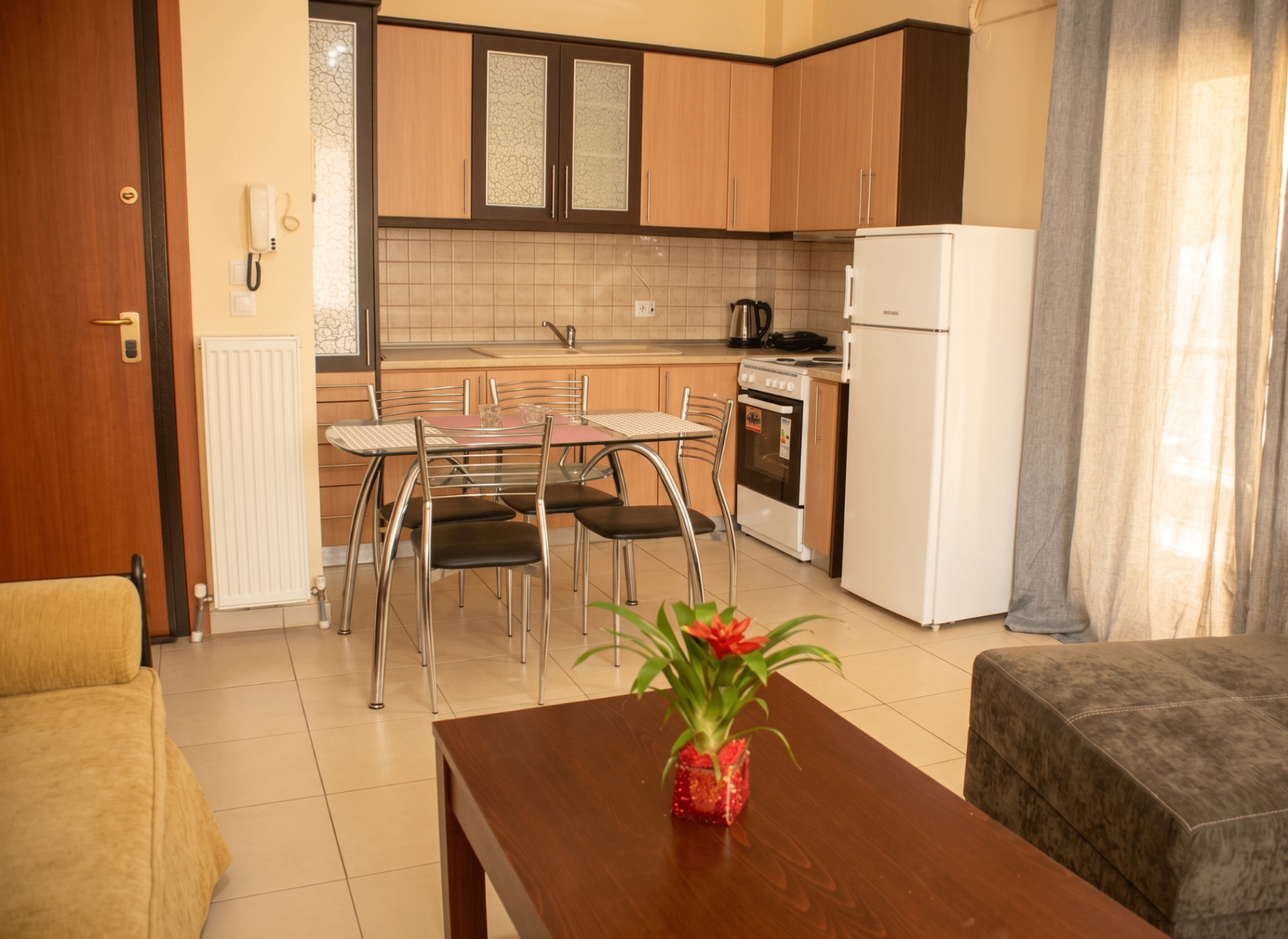 Kitchen and dining area