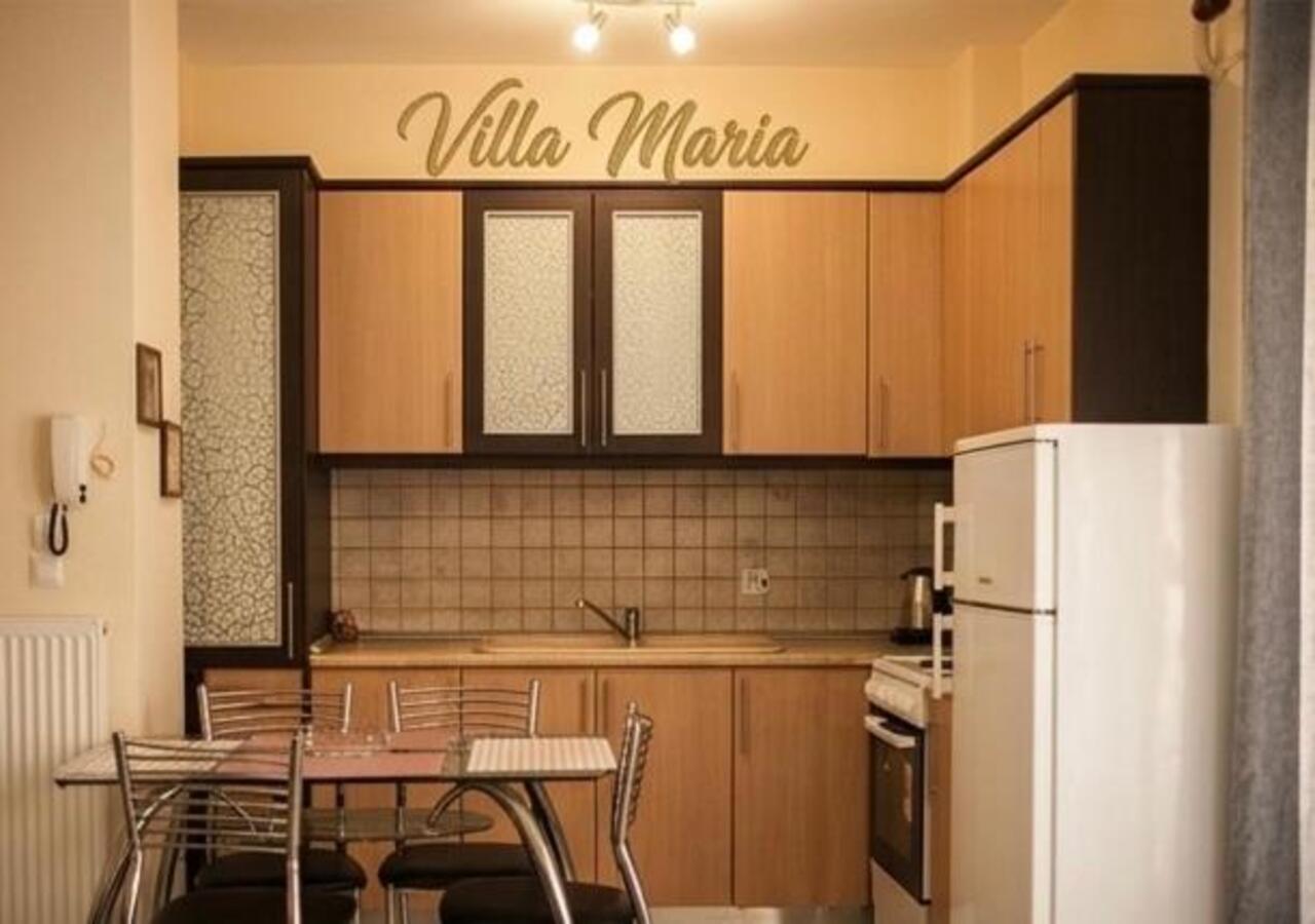 Kitchen with Villa Maria sign